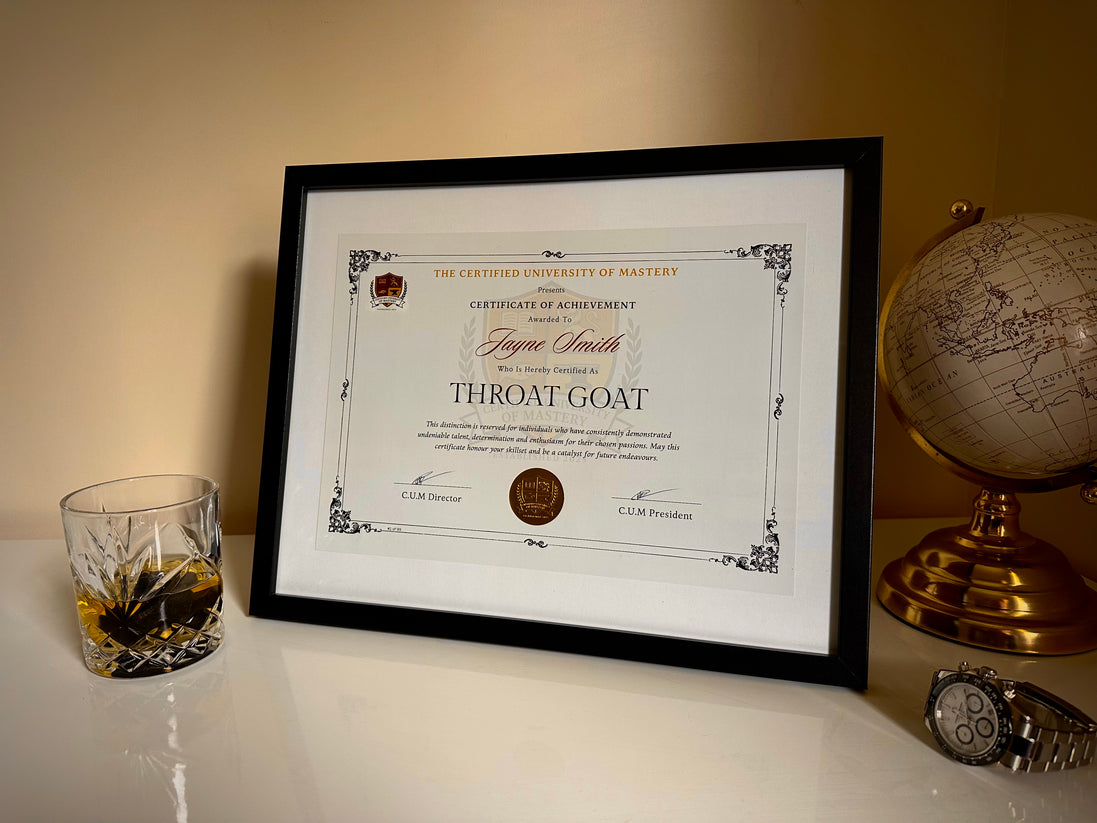 Throat Goat - Certificate Of Achievement